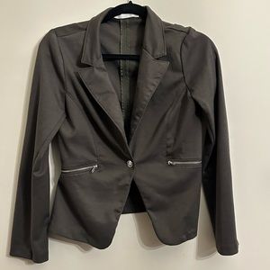 Women’s Medium Green cotton blazer